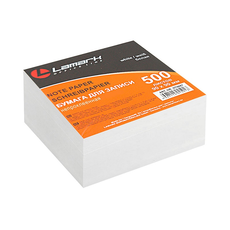 Блок д/з запас. бел. 90*90*50 в термоуп. 500л. LAMARK