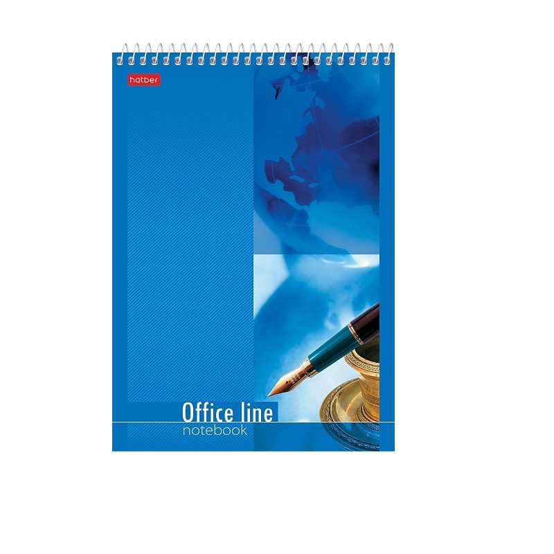 Блокнот  А5 060 л. , спираль "Office Line",жест.подлож.