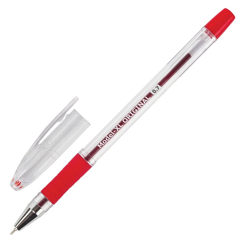 Ручка шар. красн. 0,7мм Brauberg Model-XL Originall, линия 0,35мм, грипп