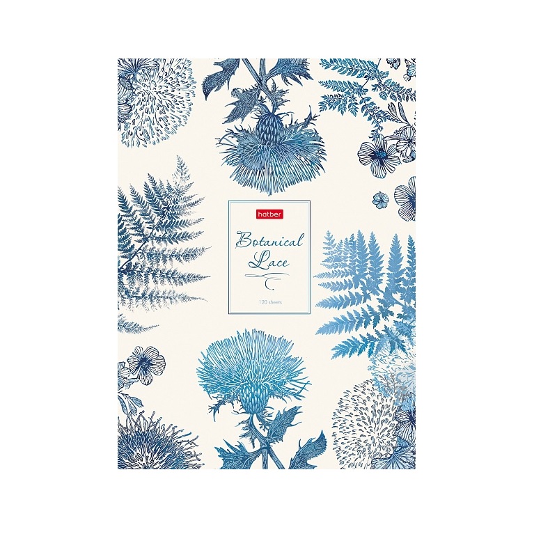 Бизнес-блокнот  А4 120л. тв.пер."Botanical Lace" бл. 5 цв.