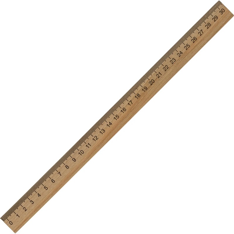 Линейка дер. 30 см./50