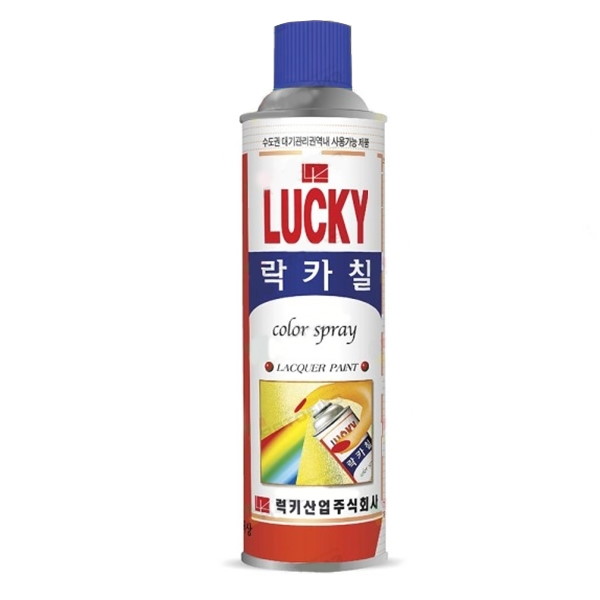 Краска-аэрозоль Lucky, темно-синяя, 530мл