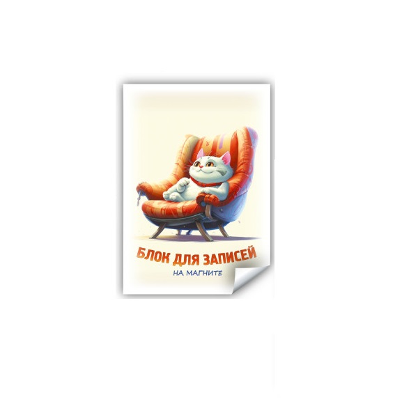Блок д/з запас. 70*100  30 лист "Кот" на магните/10