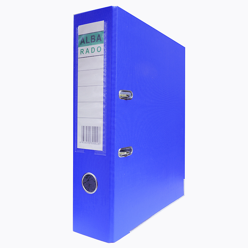 Регистратор 70 мм. ALBA RADO PVC/бумага, синий/50