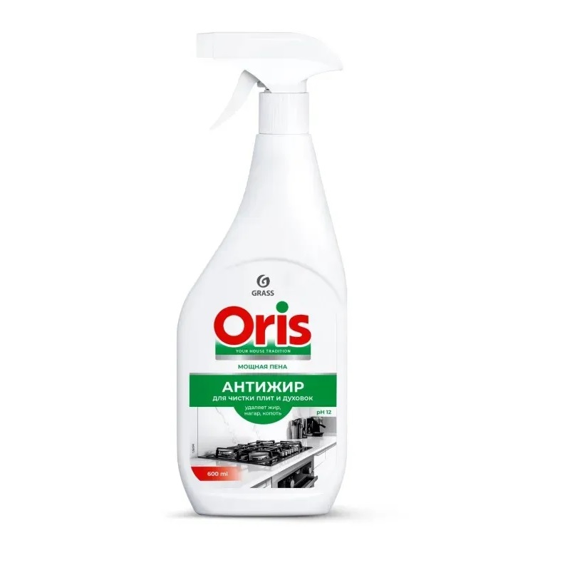 Чистящее средство д/кух.плит Grass "ORIS" 600мл, Антижир/8