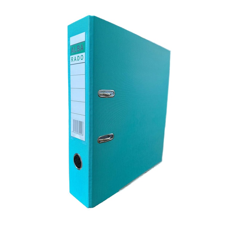 Регистратор 70 мм. ALBA RADO PVC/бумага, бирюзовый/50