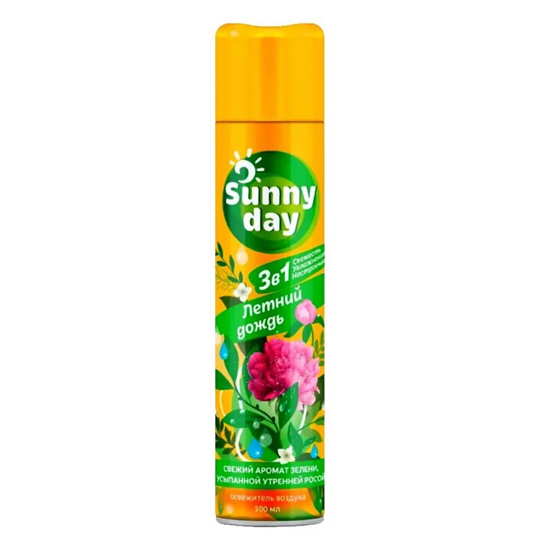 Освежитель воздуха Sunny Day Летний дождь 300 куб см/12