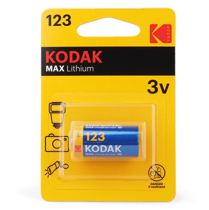 Эл.пит. 123 CR Kodak MAX Lithium (1шт.)/6